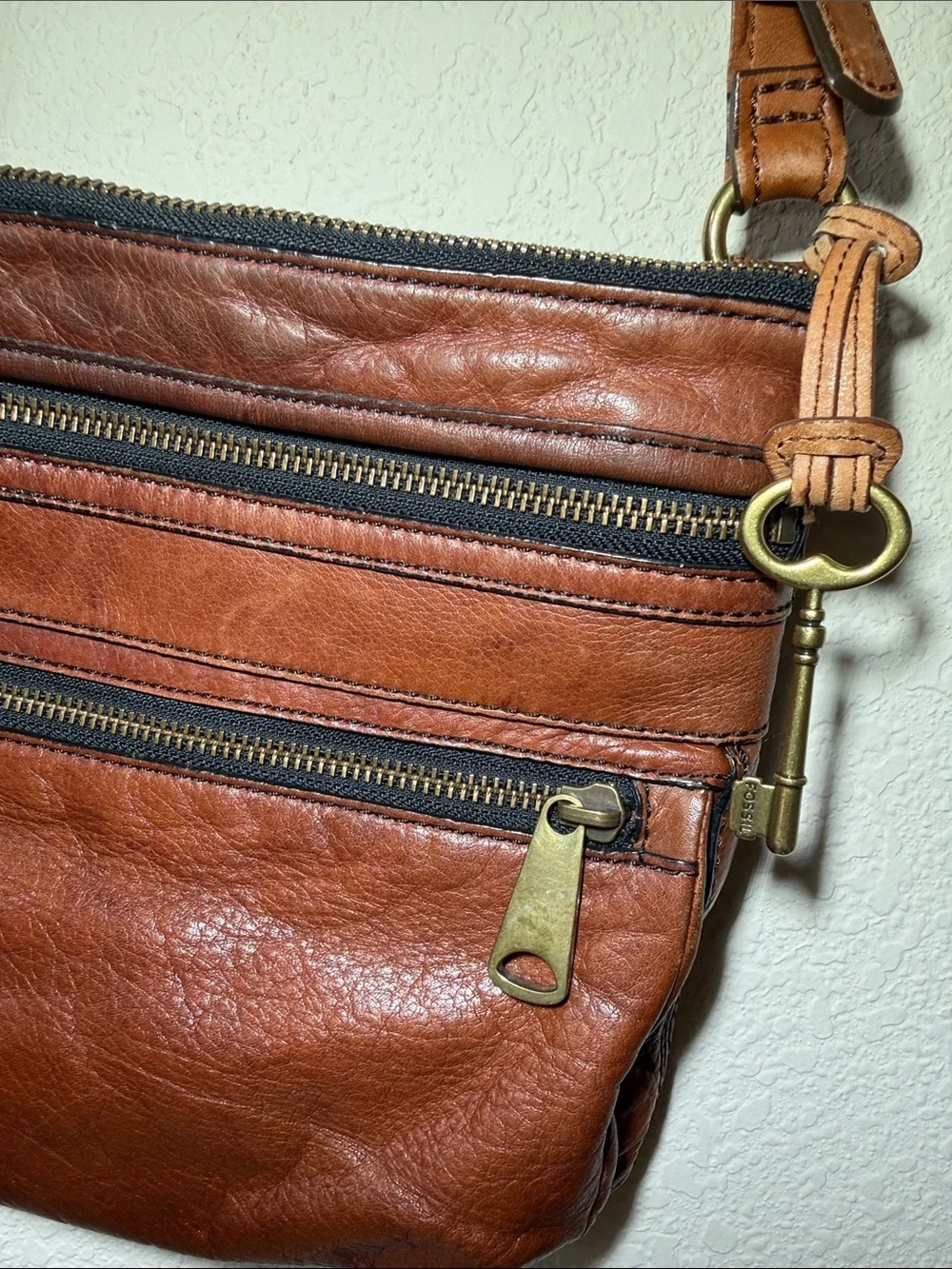 FOSSIL Leather Crossbody Bag